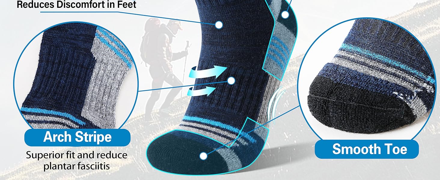 Merino Wool Hiking Socks