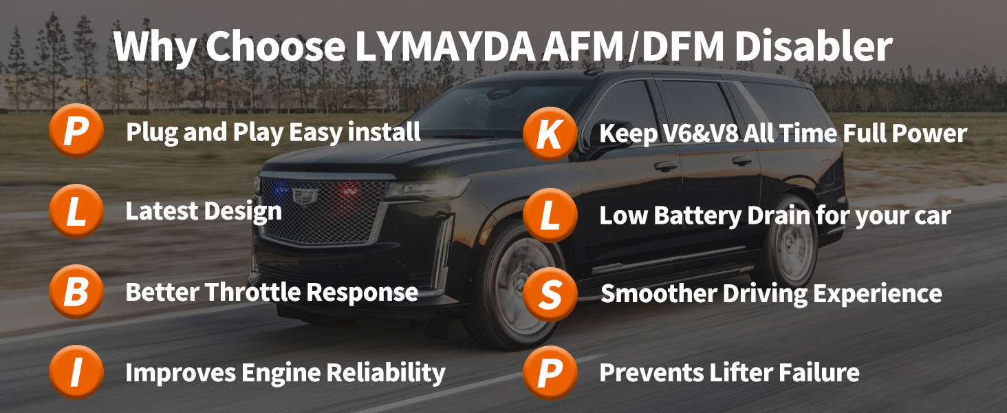 AFM/DFM Disabler Fits For GM V8&V6 Vehicles V8/V6 Mode 100% Of The Time AFM Disabler 5.3 Silverado Compatible With (Chevy Tahoe GMC Sierra Yukon