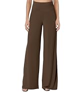 JZC Women's Palazzo Lounge Pants Stretchy Wide Leg Casual Pants Comfy High Waist Flowy Pants S-3XL