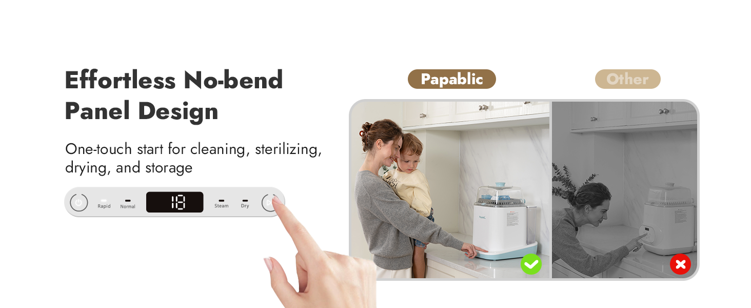 Papablic baby bottle washer