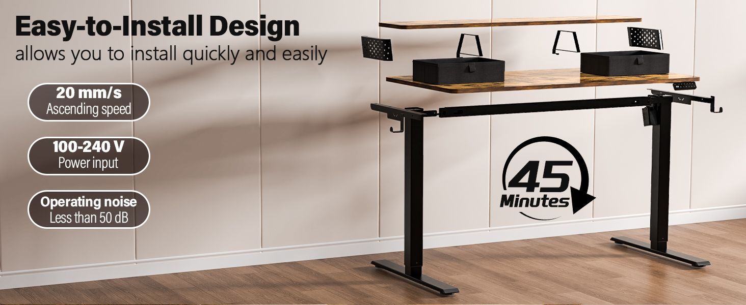 standing desk with drawers