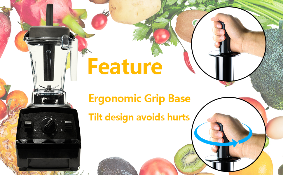 Funmit Classic Blender Tamper Tool Plastic Stick Plunger