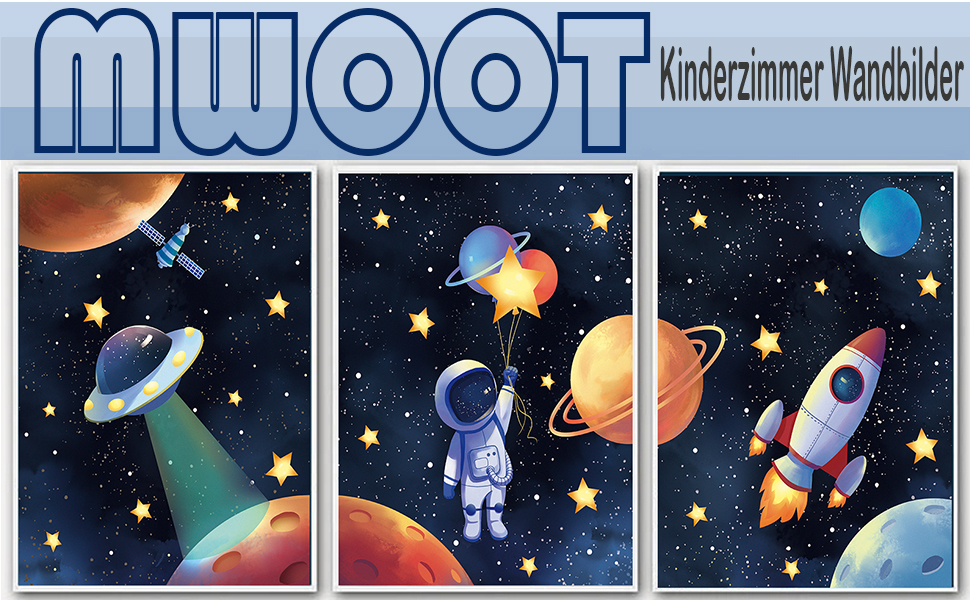 Weltraum Kinder Poster