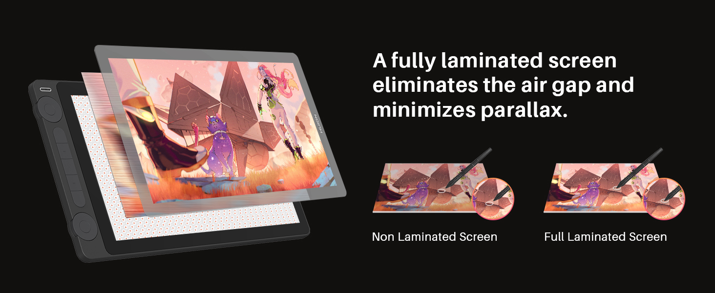 Kamvas 13 Gen 3 Full  laminated Screen