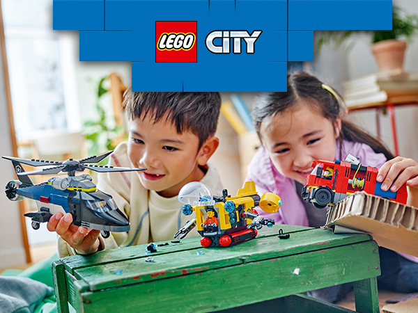 Amazon.co.jp: レゴ(LEGO) シティ ヘリコプター・消防車・潜水艦