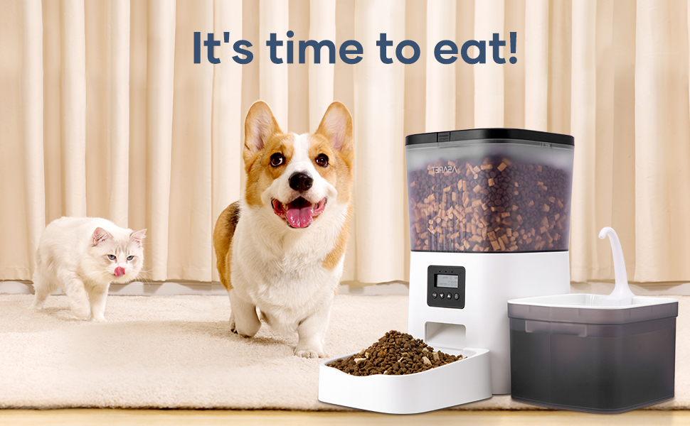 Asapet 4L Automatic Cat Feeders and 2L Cat Water Fountain