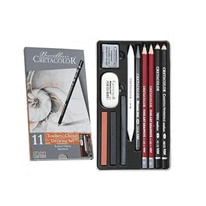 Cretacolor, advance set, teachers choice, set of 11, sketching, drawing, charcoal, pencils, graphite