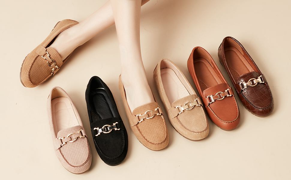 Womens Cute Flats Loafers Shoes