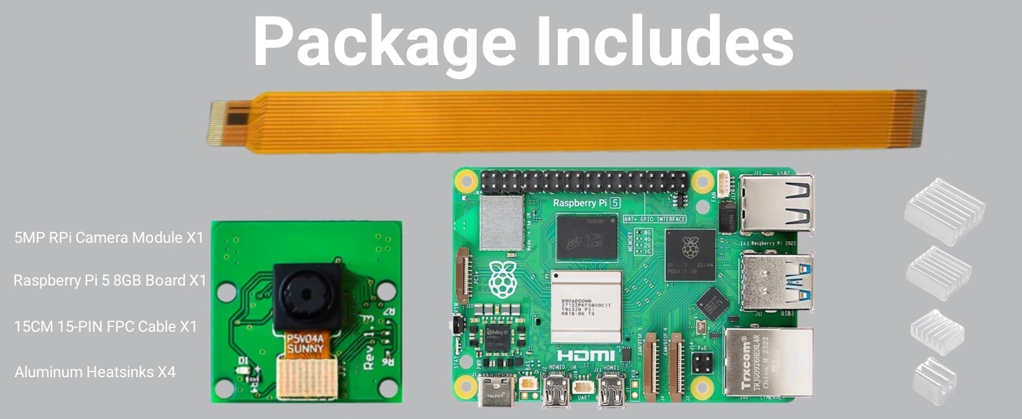 raspberry pi 5 basic kit with camera