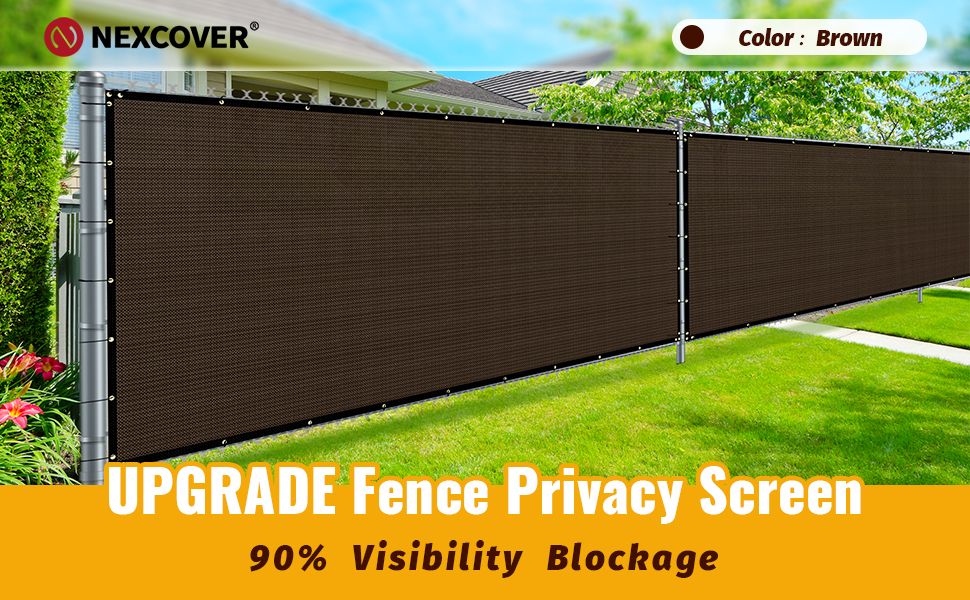 NEXCOVER Privacy Screen Fence 5’X 50’ Heavy Duty Mesh