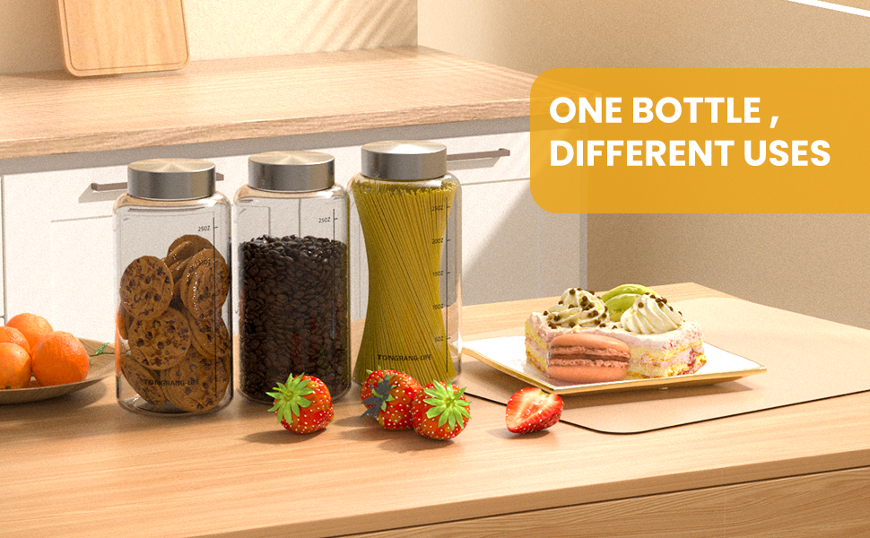 27oz Glass Juice Bottles with Lid