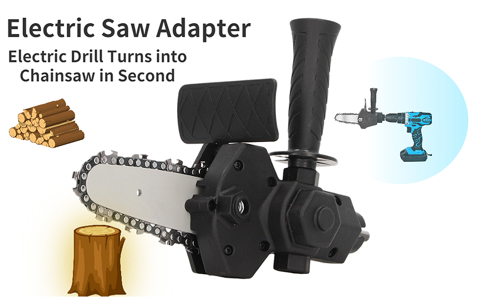 Electric Drill to Saw Adapter, Portable Chain Saw