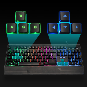 wired led backlit keyboard with wrist rest backlit keyboard for pc teclado gamer light