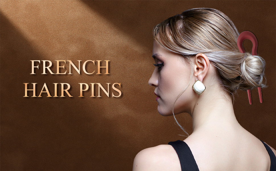 French Hair Pins for Thick Hair, Fashion French Pins Hair Styling