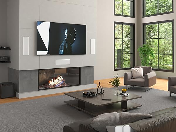An RX-A8A AV receiver in a home theater setup.