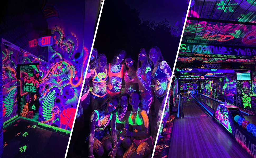 VAYALT 2 Pack UV Black Light Lamp, 8 W USB UV LED Black Light Lamp 385