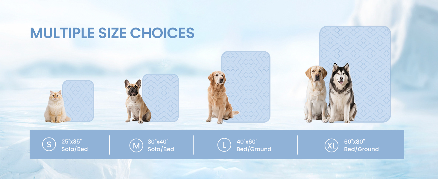 multiple size choices