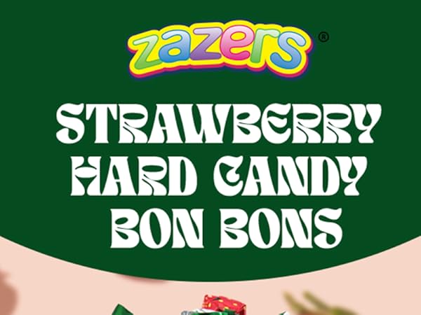 Amazon.com : Zazers Strawberry Hard Candy Bon Bons - 1.54lbs (700g