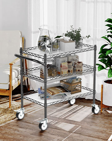 3 Tier Rolling Utility Cart