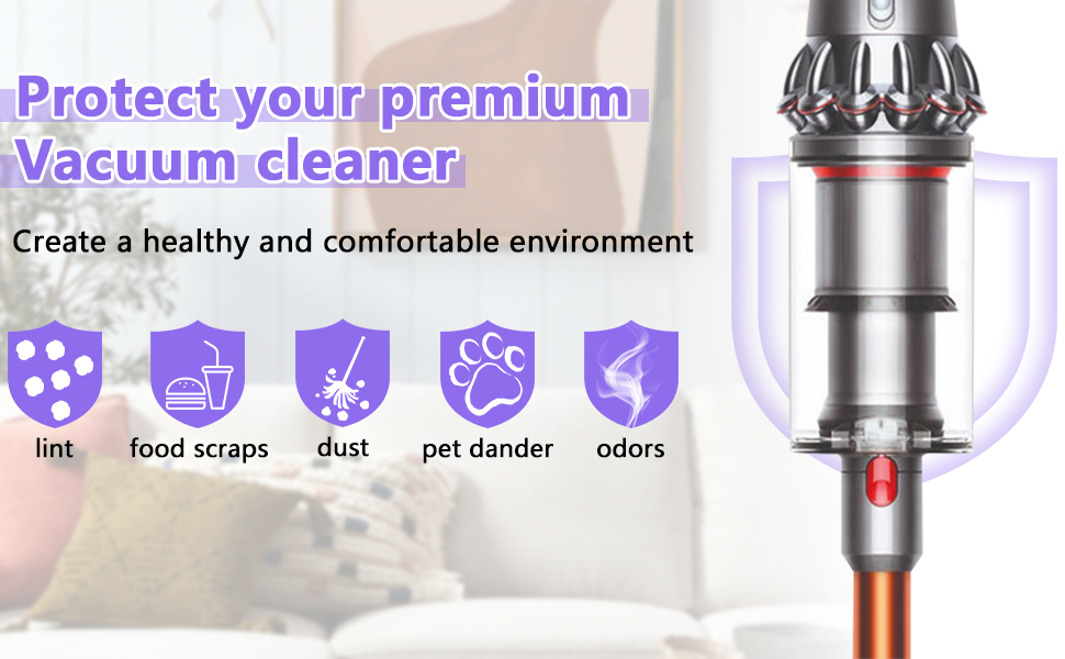 V10 Filter Replacement for Dyson Cyclone V10 Series, V10