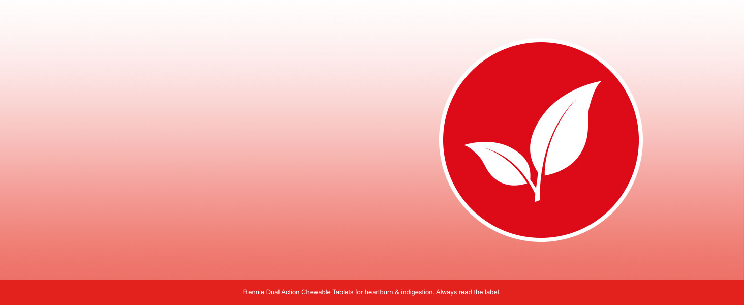 Rennie Dual Action Antacids, Heartburn Relief and Indigestion Tablets