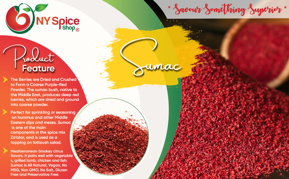 NY SPICE SHOP Ground Sumac 1 Pound Sumac Seasoning