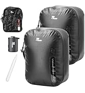 POIXM Vacuum Bags for Travel with Wireless Pump, 180° Open Zipper, IP67 Waterproof, Reusable Spac...