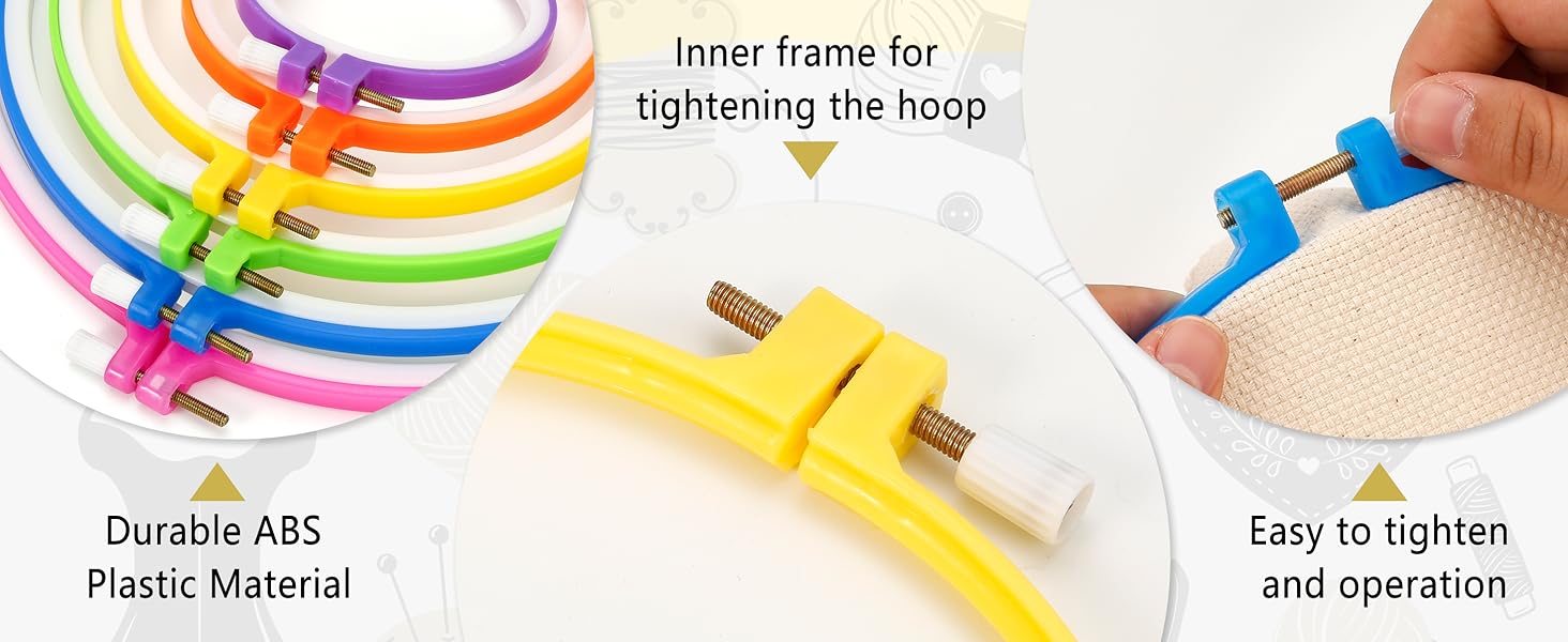 ABS plastic cross stitch hoop