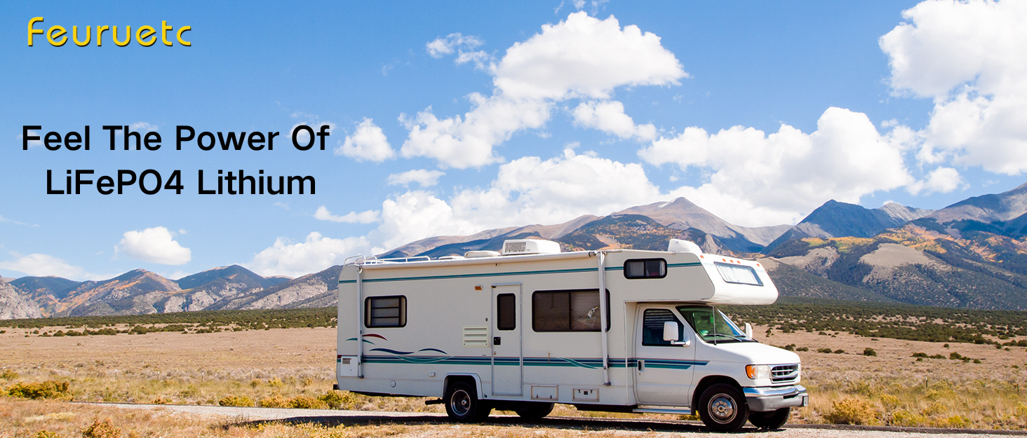 4 Pack 12V 100Ah LiFePO4 Solar Battery Deep Cycle Lithium