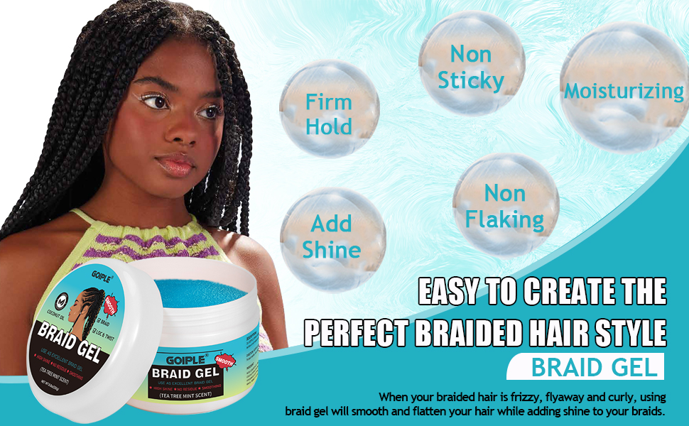 hair gel for braids box hair