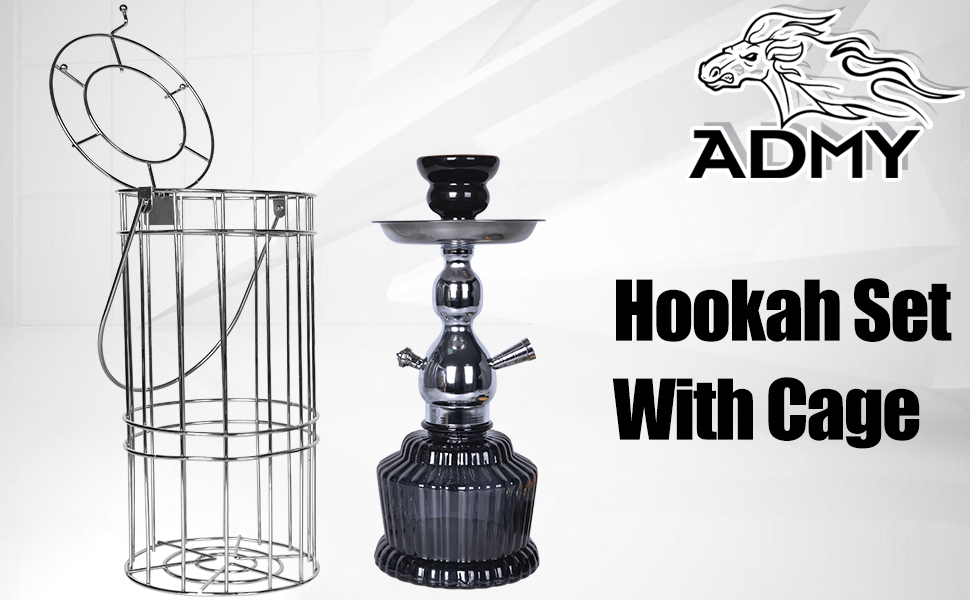 Caged Hookah Set Mini Shisha Set With Cage Hookah Set With