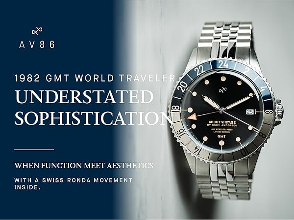Amazon.com: About Vintage 1982 GMT World Traveler Watch for