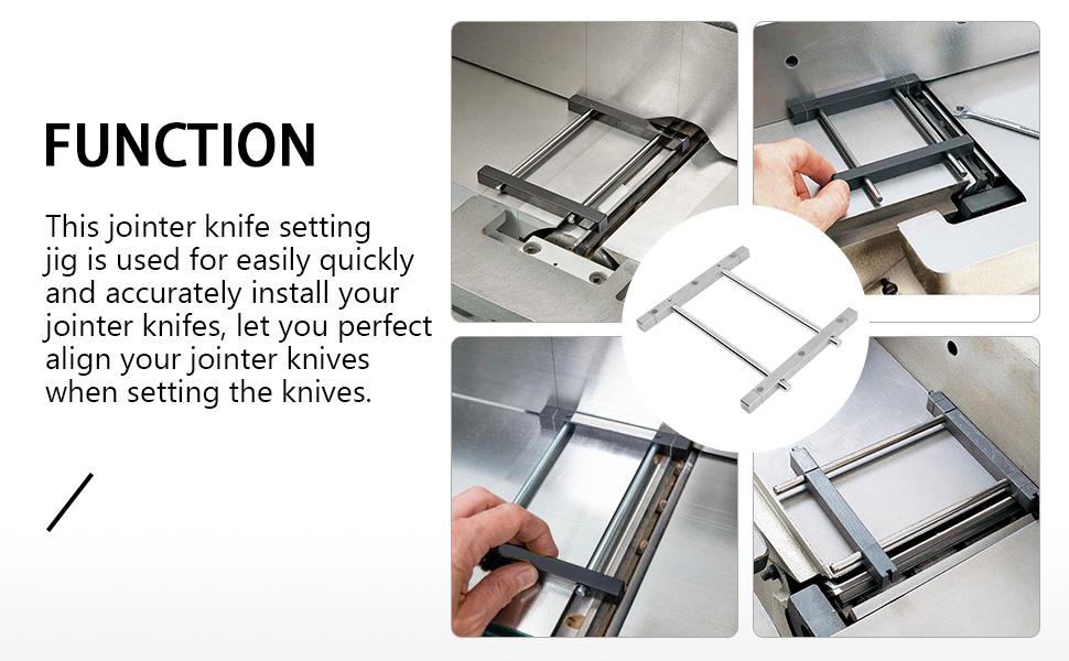 BLSGBUIDING Jointer Knife Setting Jig Metal Bars with