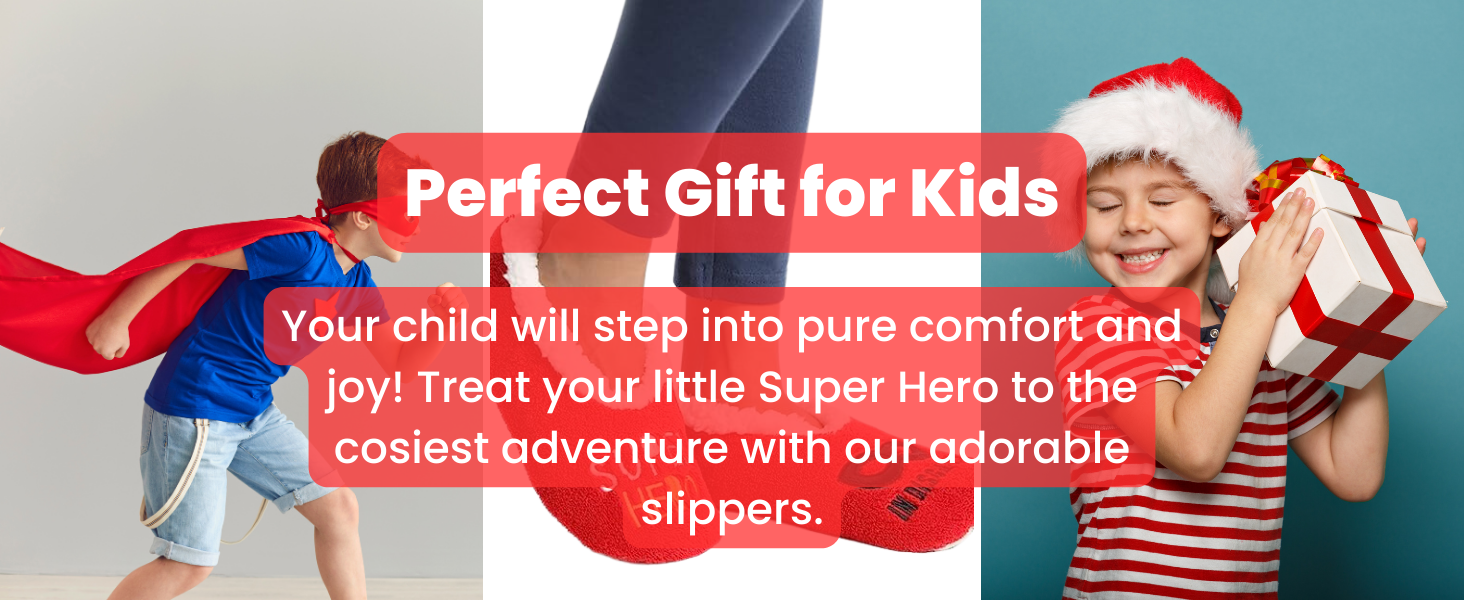 Splosh Kids Super Hero Slippers Premium