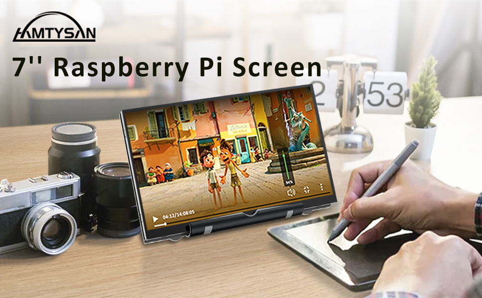 Amazon.com: HAMTYSAN 7'' Raspberry Pi Display,800x480 HDMI Mini Small ...