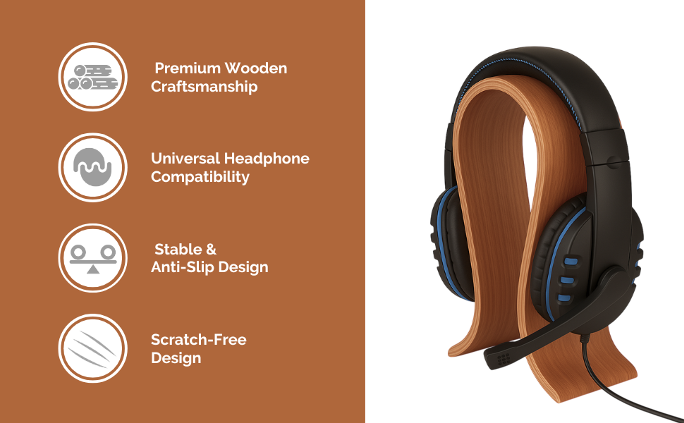 Round Headphone stand
