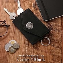 Amazon.co.jp: NARU(ナル) スエード コンチョ キーケース メンズ