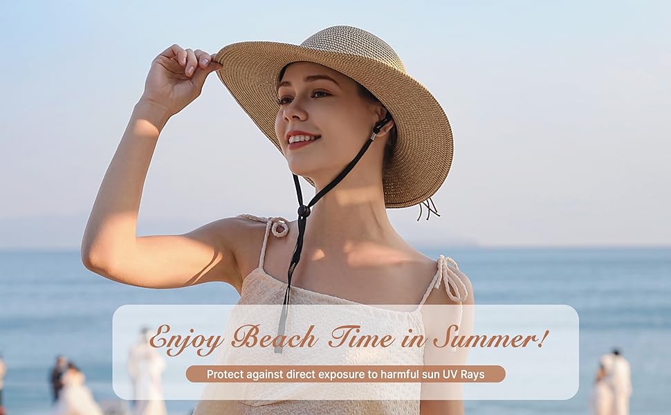 beach hats for women packable sun hat womens straw hats for women