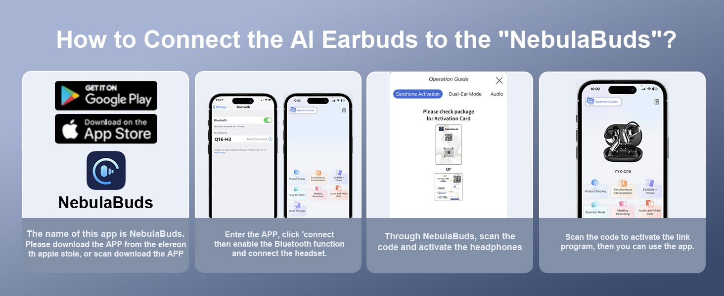 How to Connect the Al Earbuds to the &#34;NebulaBuds&#34;?