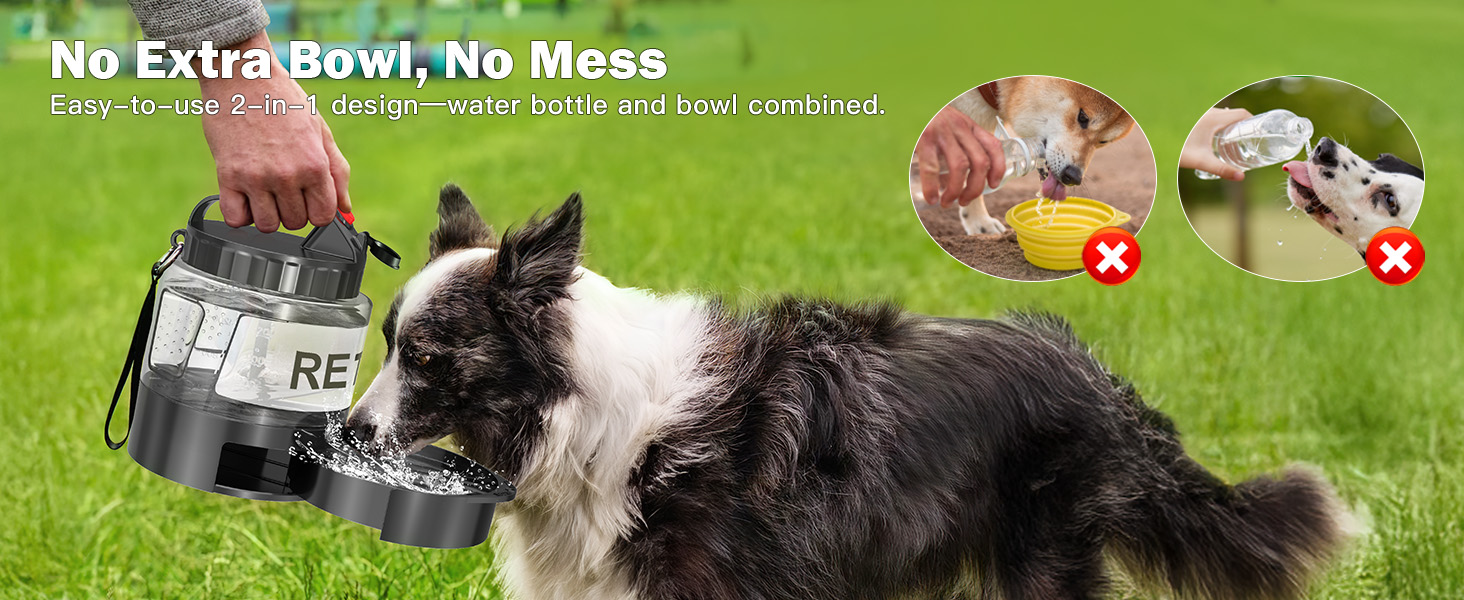 dogs walking car accessories spill proof road trip gear foldable outdoor pet water fountain