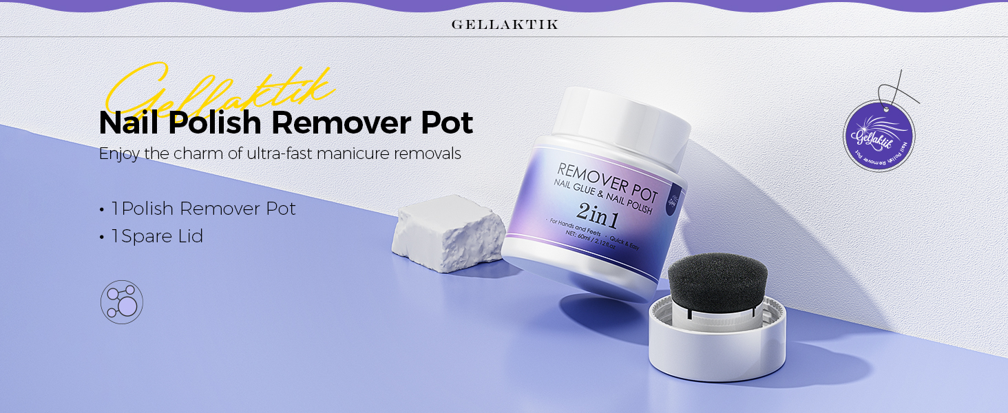 nail polish remover acetone free gel remover pot sponge in lid travel quick removal sensitive