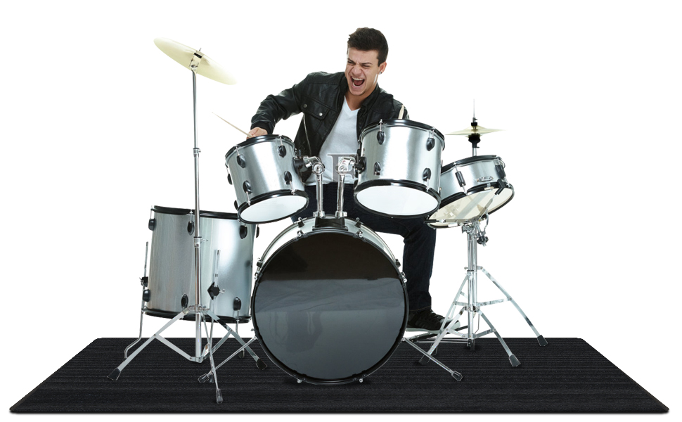 MAYGOZIY 5.2Ft x 6.6Ft Drum Rug Drum Pad Drum Mat Drum