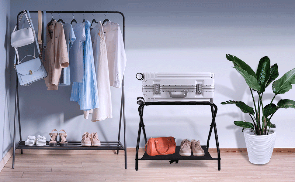 VETIN Luggage Rack, Luggage Racks for Guest Room, Folding