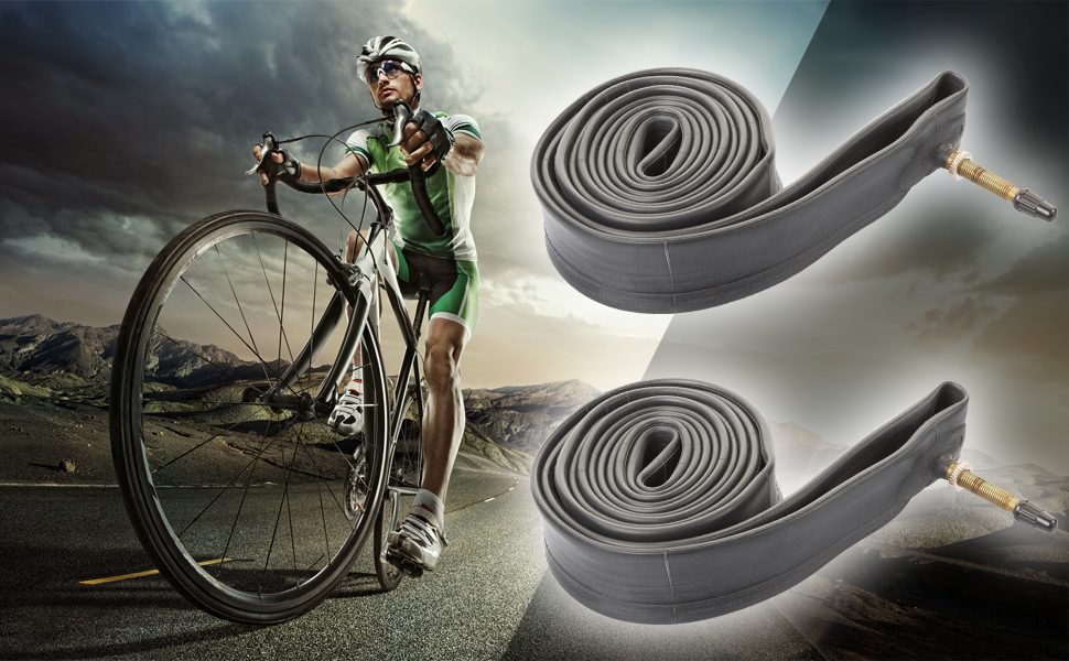 2 PACK Vandorm 700c x 23c 28c Presta Valve Butyl 27" High Pressure Road Bike Inner Tubes