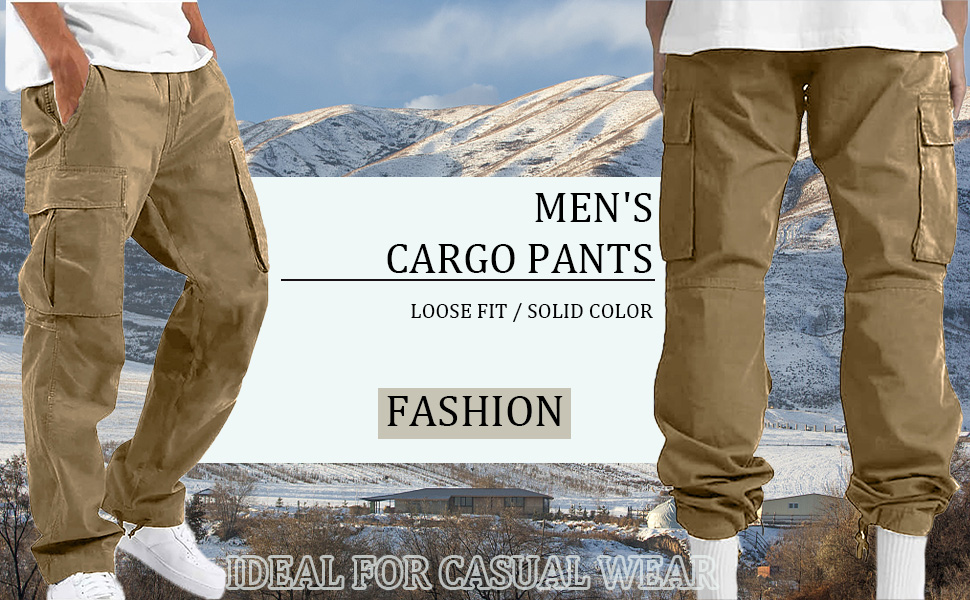 YAOHUOLE Cargo Pants for Men Mens Cargo Pants Relaxed Fit Men's Multi