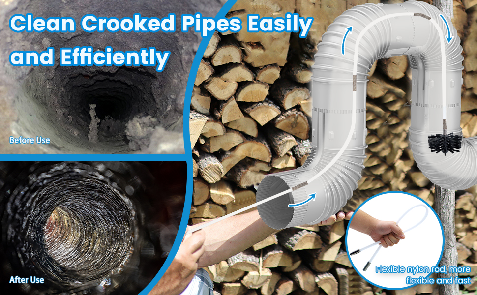 AOGYikang DRYER VENT CLEANING BRUSH KIT