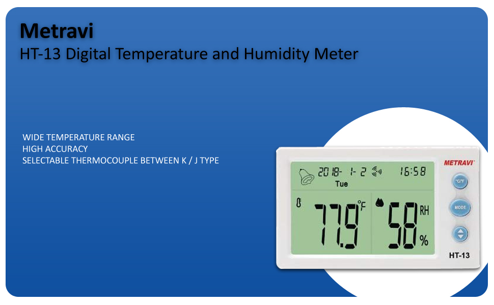 Metravi HT13 Digital Temperature and Humidity Meter Amazon.in