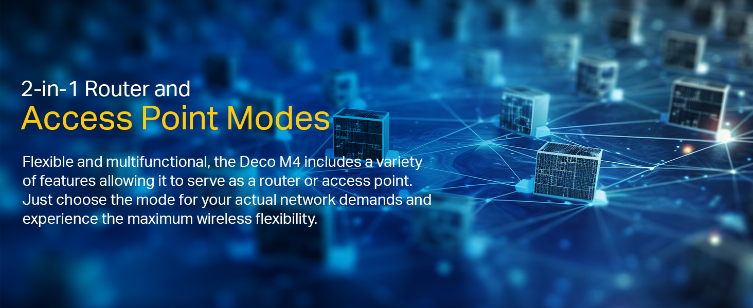Deco M4(2-pack) AC1200 Whole Home Mesh Wi-Fi System
