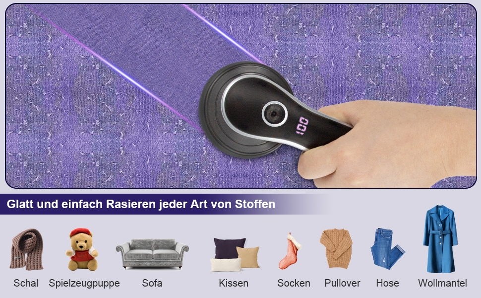 Electric Lint Remover, Lint Razor for Various Fabrics, USB Rechargeable