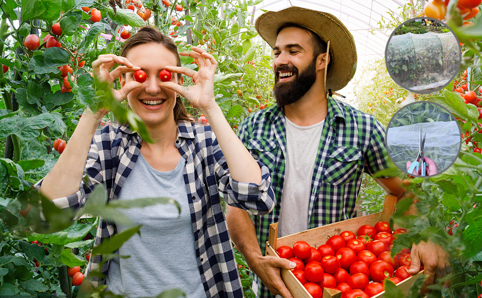 10X33FT Garden Netting, Plant Netting for Vegetable Flowers Fruits Crops Greenhouse